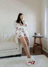 Load image into Gallery viewer, Cherry Print Microfiber Robe
