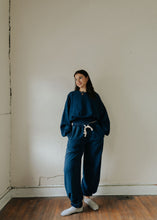 Load image into Gallery viewer, Pia Acid Washed Sweatpants | Midnight Navy
