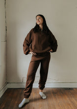 Load image into Gallery viewer, Saturday 1/4 Zip Sweatshirt | Chocolate
