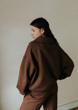 Load image into Gallery viewer, Saturday 1/4 Zip Sweatshirt | Chocolate
