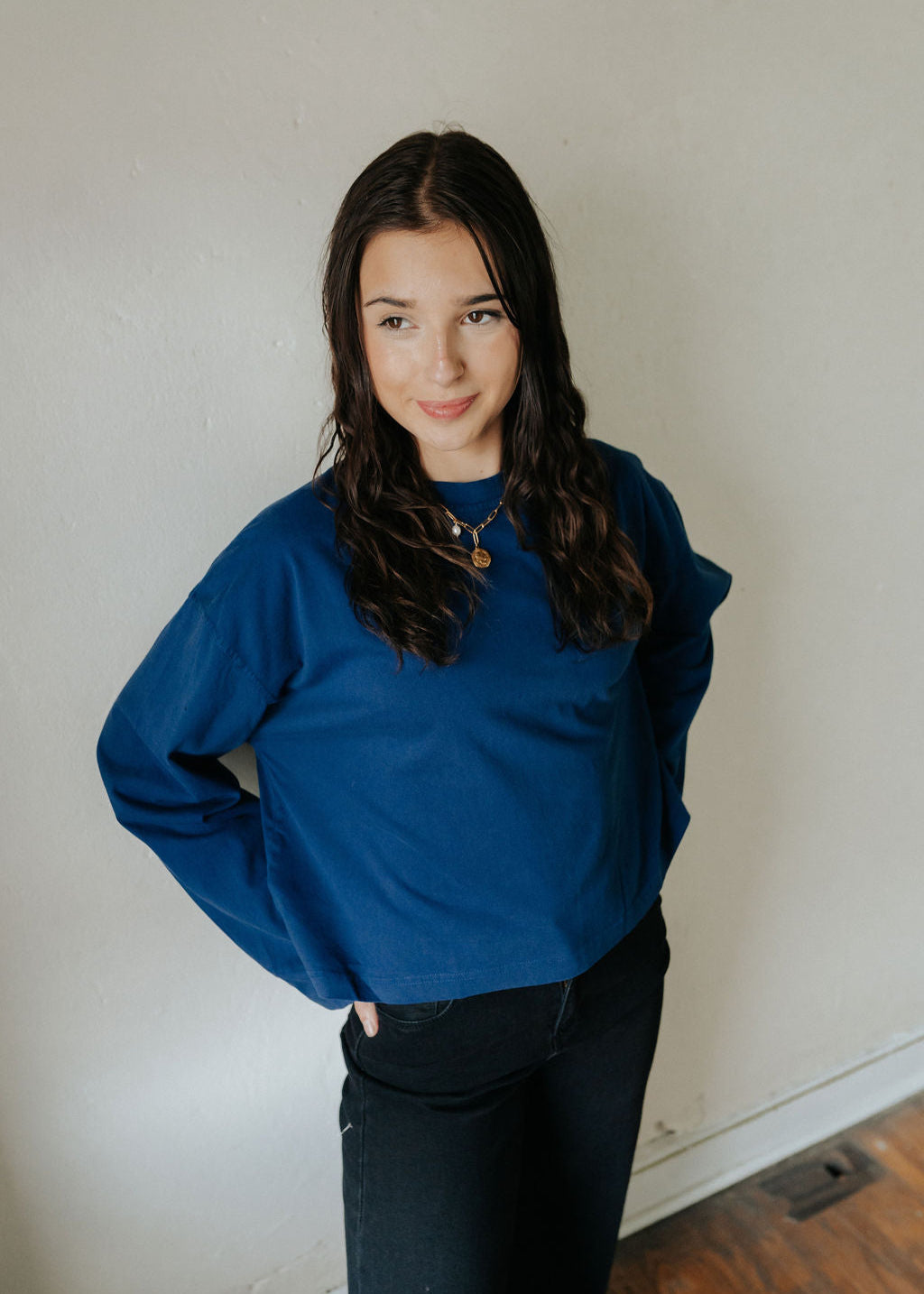 Stony Long Sleeve Tee | New York Navy