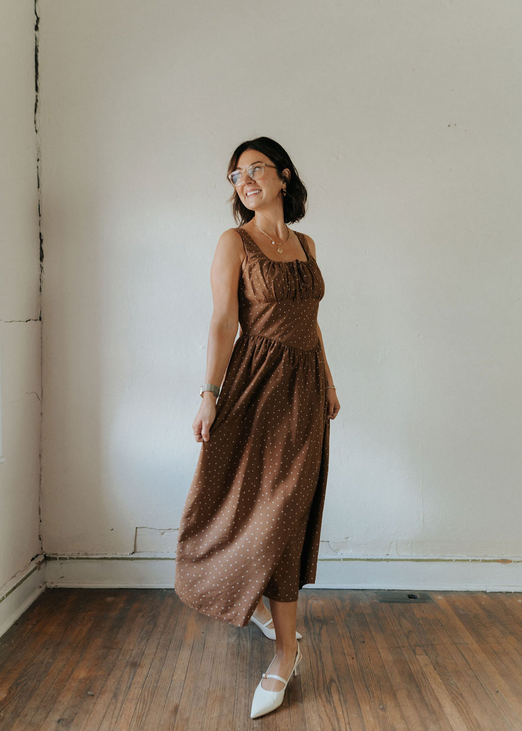 Melinda Polka Dot Dress