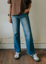 Load image into Gallery viewer, Just Black Denim Mid Rise Slim Wide Leg

