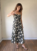 Load image into Gallery viewer, Moonlit Garden Smocked Midi Dress
