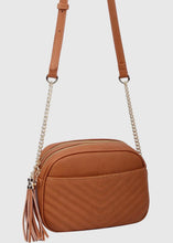 Load image into Gallery viewer, Veronica V-Stitched Tassel Crossbody Bag
