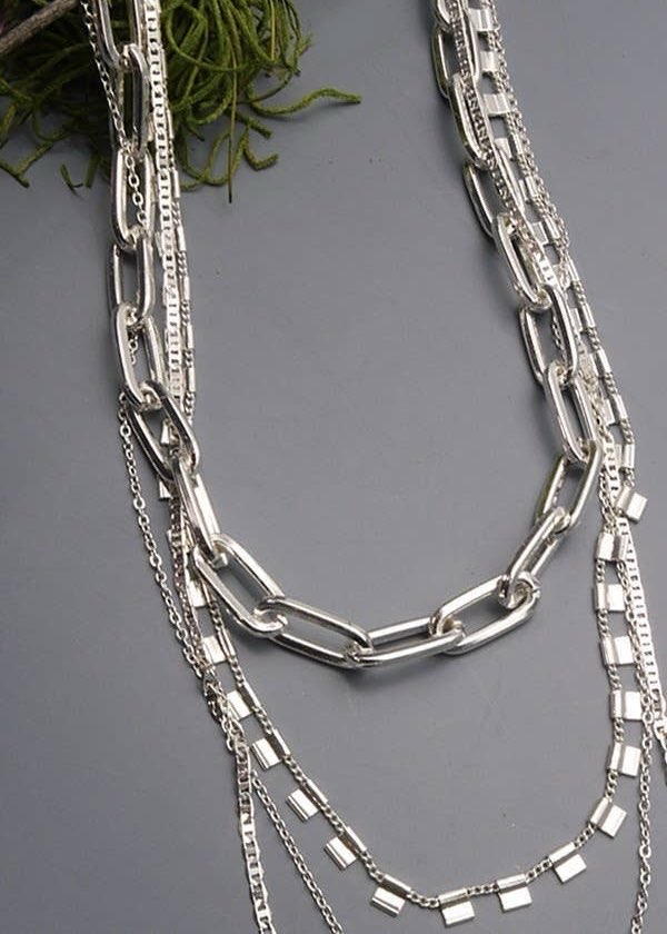 4 Chunky Chain Link Necklace