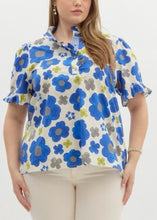 Load image into Gallery viewer, Extended Spring Blue Florinda Top
