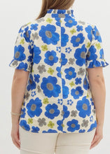 Load image into Gallery viewer, Extended Spring Blue Florinda Top
