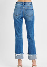 Load image into Gallery viewer, Extended Risen Tummy Control Cuffed Straight Jeans
