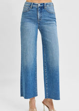 Load image into Gallery viewer, Risen Tummy Control Crop Wide Leg Jeans
