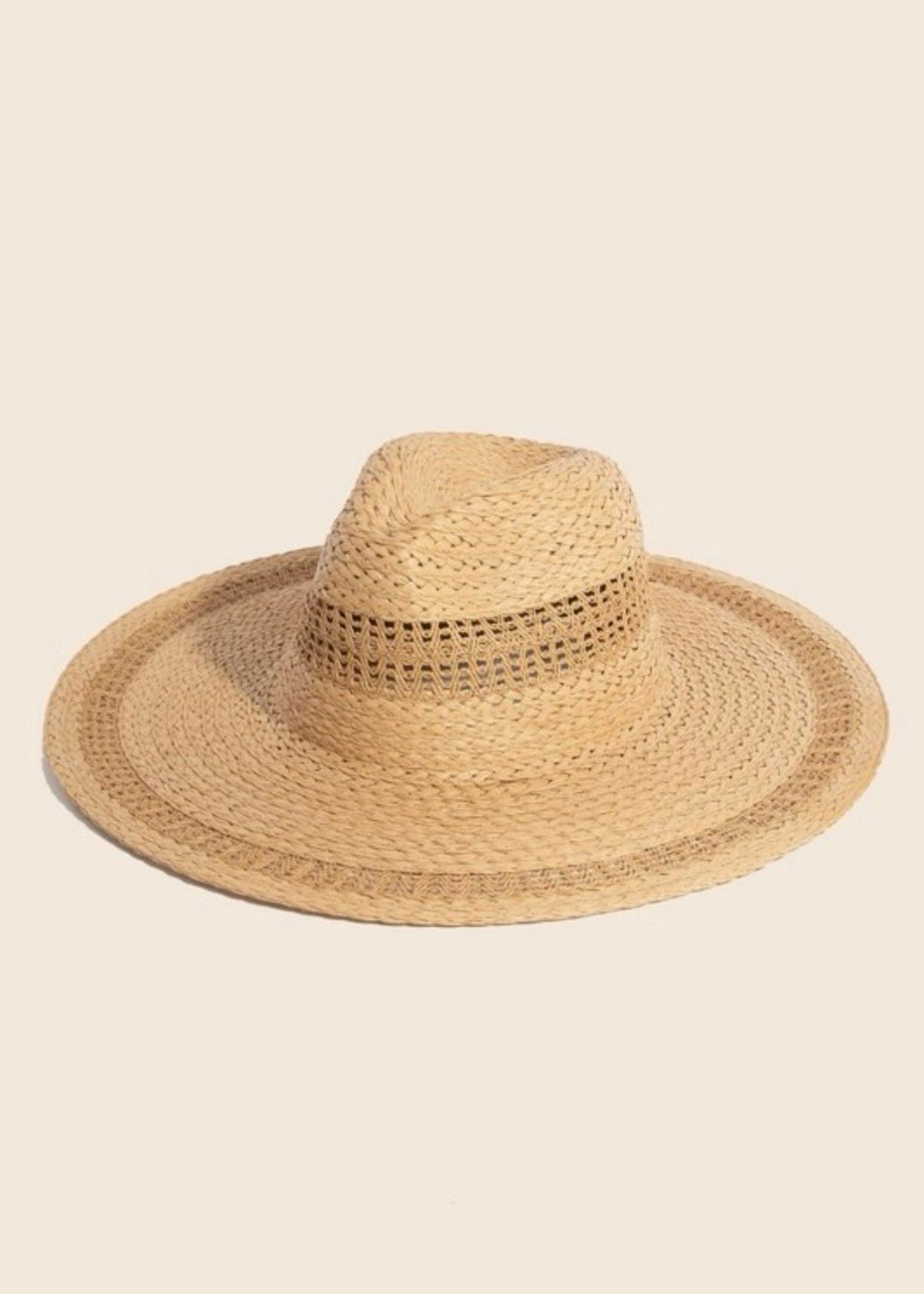 Boho Flat Brim Straw Hat