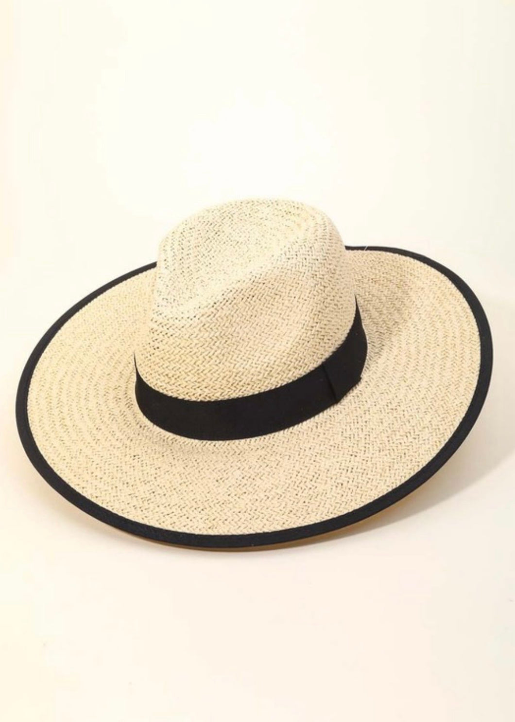 Straw Braided Ribbon Band Fedora
