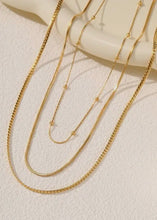 Load image into Gallery viewer, 18K Stainless Steel Layered Necklace
