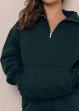 Load image into Gallery viewer, Saturday 1/4 Zip Sweatshirt | Deep Green
