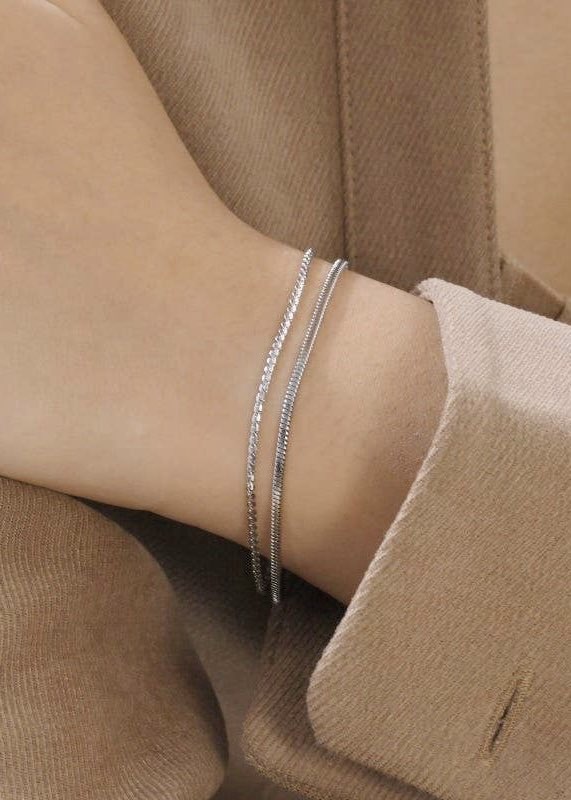 18K Stainless Steel Tarnish Free Layered Bracelet
