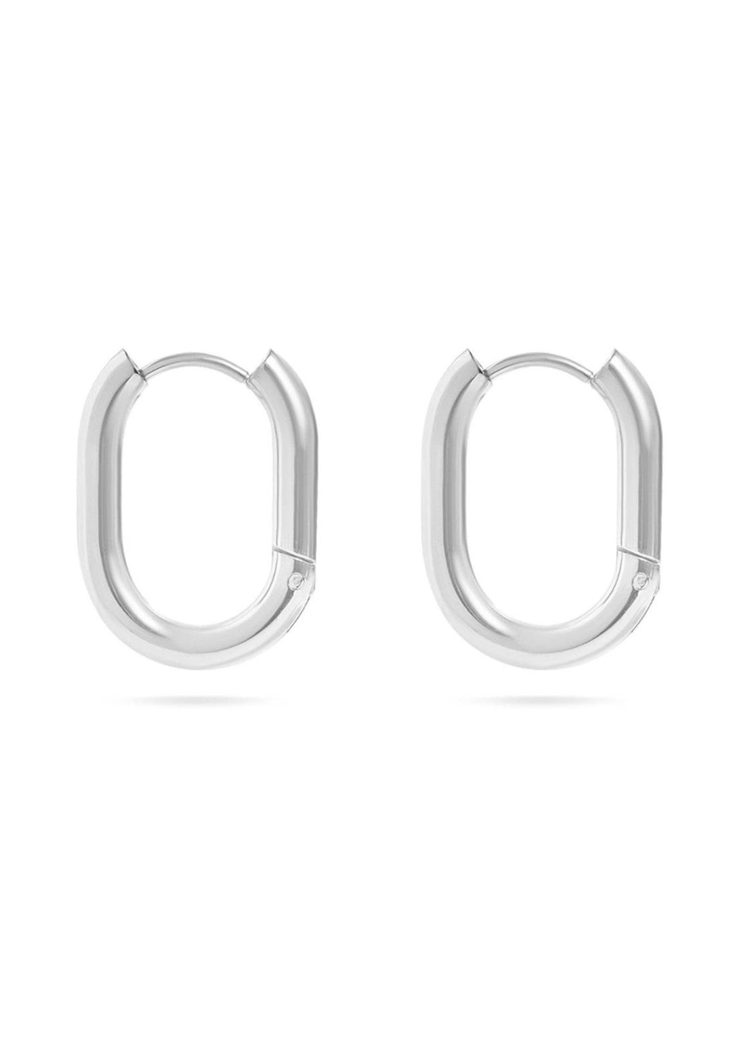 Oval Huggie Earrings