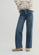 Load image into Gallery viewer, Just Black Denim Mid Rise Slim Wide Leg Jeans
