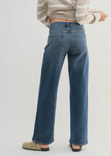 Load image into Gallery viewer, Just Black Denim Mid Rise Slim Wide Leg Jeans
