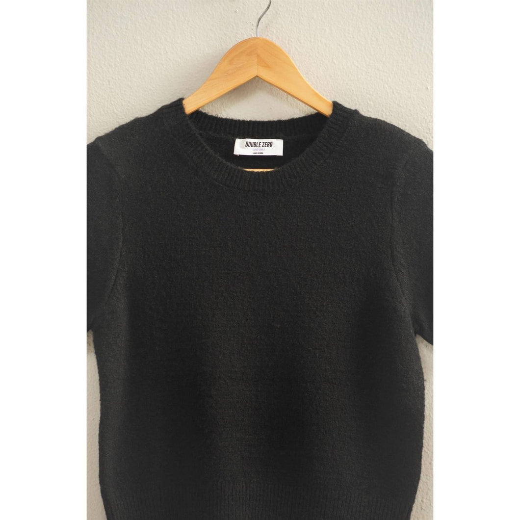 Celeste Short Sleeve Sweater | Black