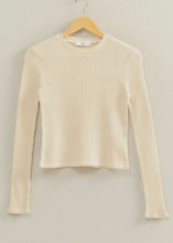Load image into Gallery viewer, Mineral Wash Waffle Knit Long Sleeve Top | Alpaca
