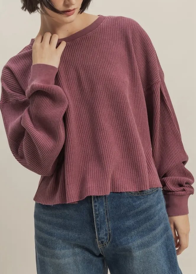 Mia Top | Dark Cherry