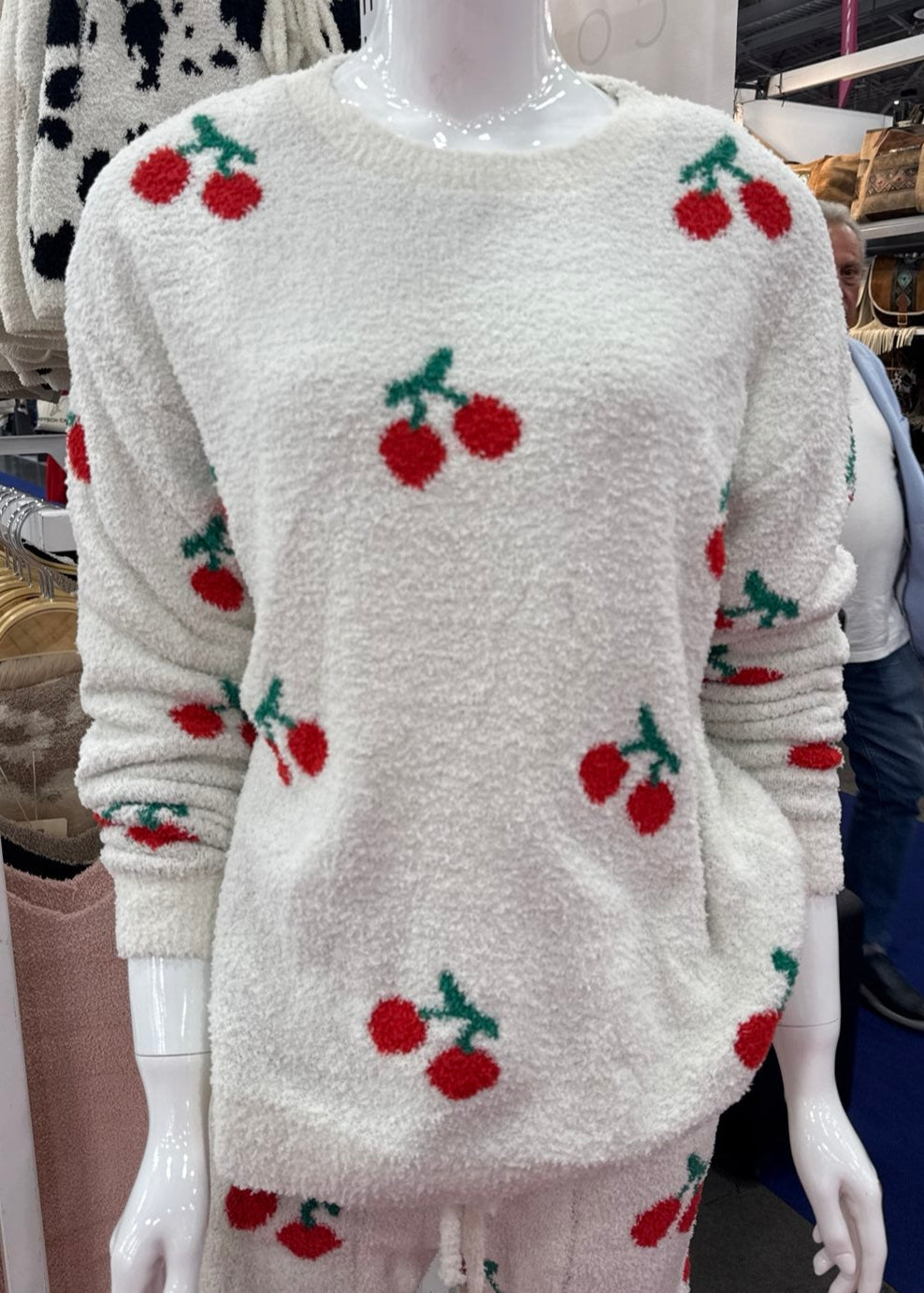 Cherry Pattern Luxury Soft Sweater