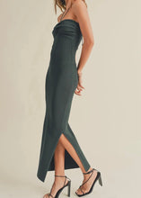 Load image into Gallery viewer, Twist Front Ribbed Halter Midi Dress
