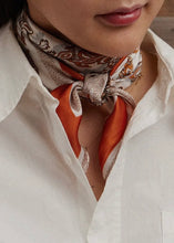 Load image into Gallery viewer, Retro Paisley Print Scarf | Rust
