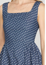 Load image into Gallery viewer, Sleeveless Star Print Chambray Dress
