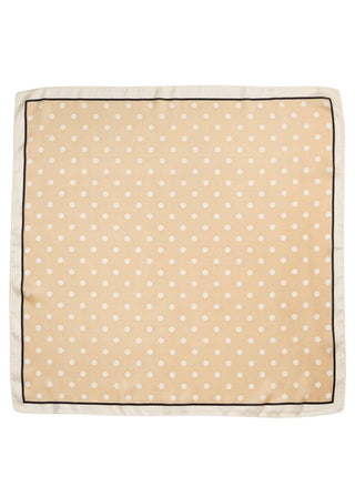 Classic Polka Dot Scarf | Beige