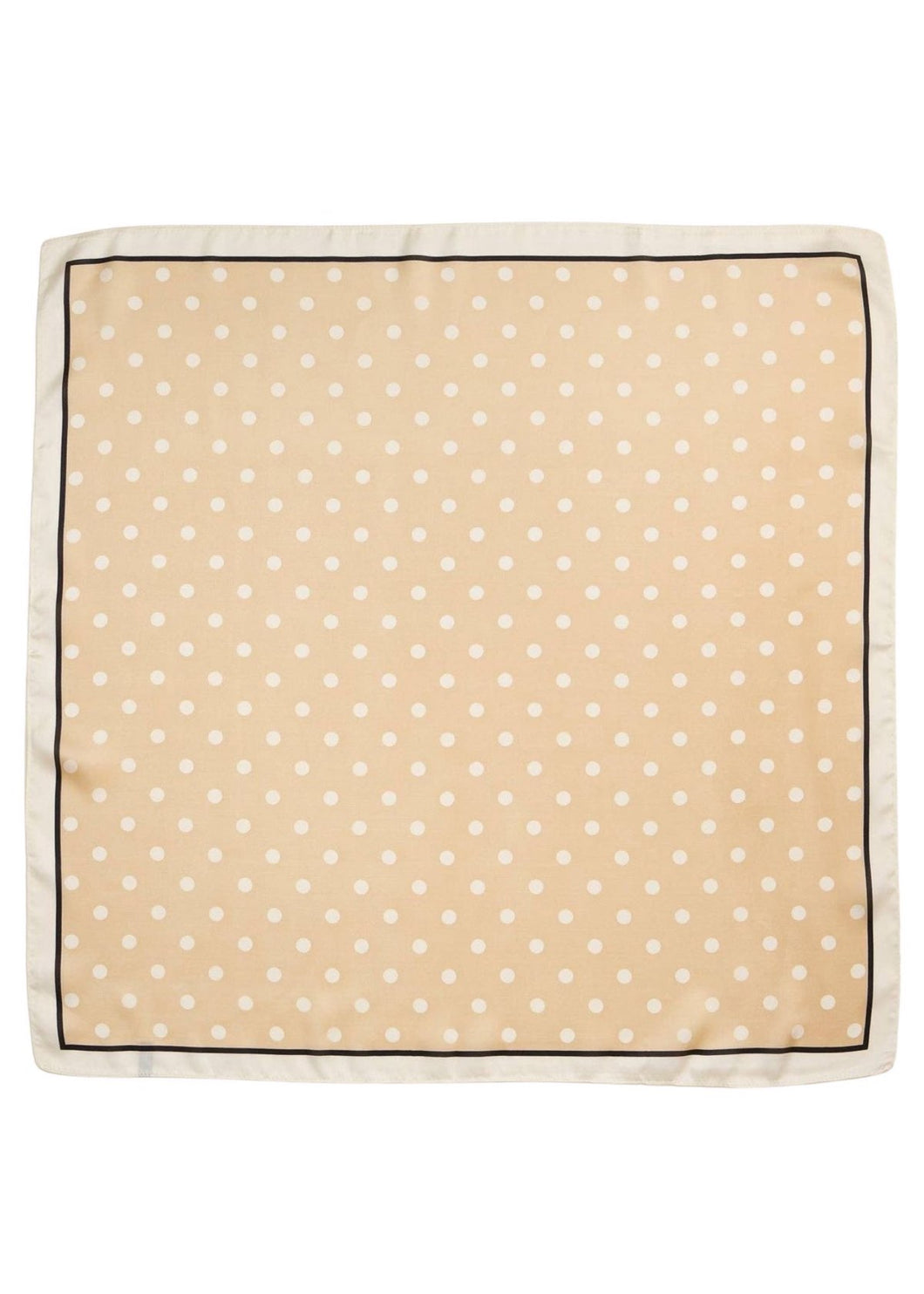 Classic Polka Dot Scarf | Beige