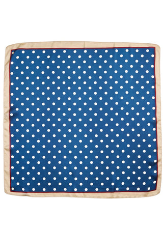 Classic Polka Dot Scarf | Blue