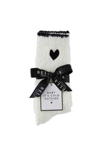 Load image into Gallery viewer, Cozy Socks | Black Trim/Black Heart

