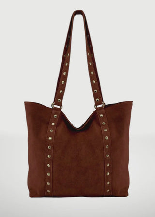 Clara Suede Leather Tote Bag