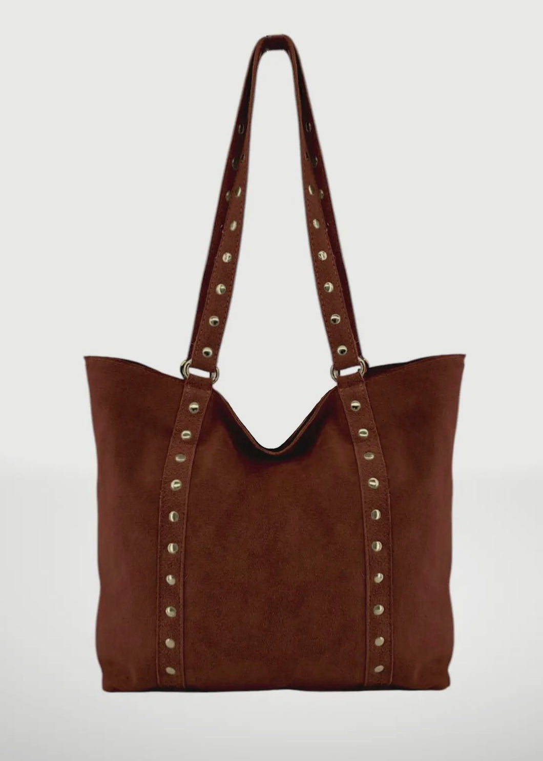 Clara Suede Leather Tote Bag