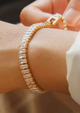 Load image into Gallery viewer, Rhodes 18K Gold Non-Tarnish Glam Cz Bracelet
