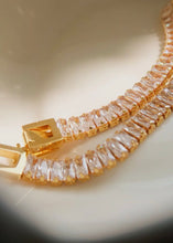 Load image into Gallery viewer, Rhodes 18K Gold Non-Tarnish Glam Cz Bracelet
