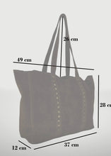Load image into Gallery viewer, Celina Suede Leather Tote Bag
