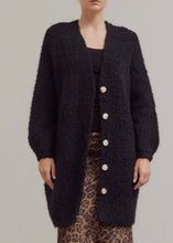 Load image into Gallery viewer, Curly Yarn Long Wool Blend Cardigan
