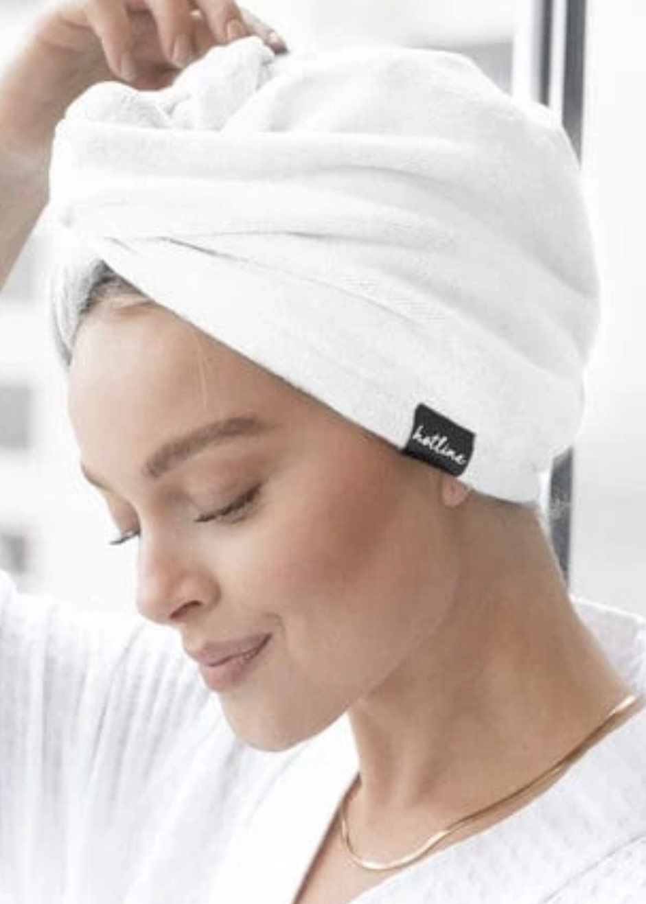 Microfiber Towel Twist | White