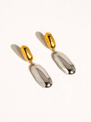 Gemali 18K Classic Drop Earring | Mixed Metal