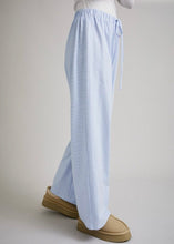 Load image into Gallery viewer, Low-Rise Front Tie Striped Lounge Pants
