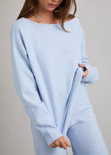 Load image into Gallery viewer, Cloud Blue Off Shoulder Sweater
