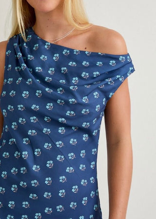 One-Shoulder Floral Mini Dress