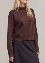 Load image into Gallery viewer, Deep Bronze Mock Neck Sweater
