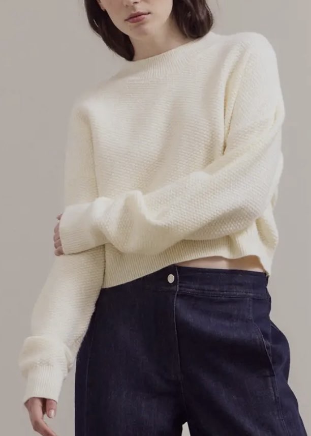 Winter Pearl Crewneck Sweater