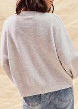 Load image into Gallery viewer, Flower Embroidered Long Sleeve Sweater Pullover Top
