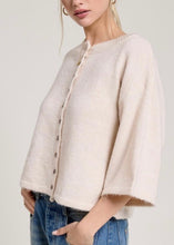 Load image into Gallery viewer, Oatmeal Short Sleeve Boxy Knit Cardigan
