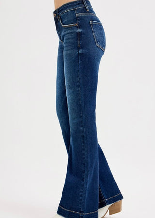Tummy Control Mid Rise Flare Basic Jeans