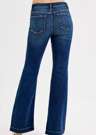 Tummy Control Mid Rise Flare Basic Jeans